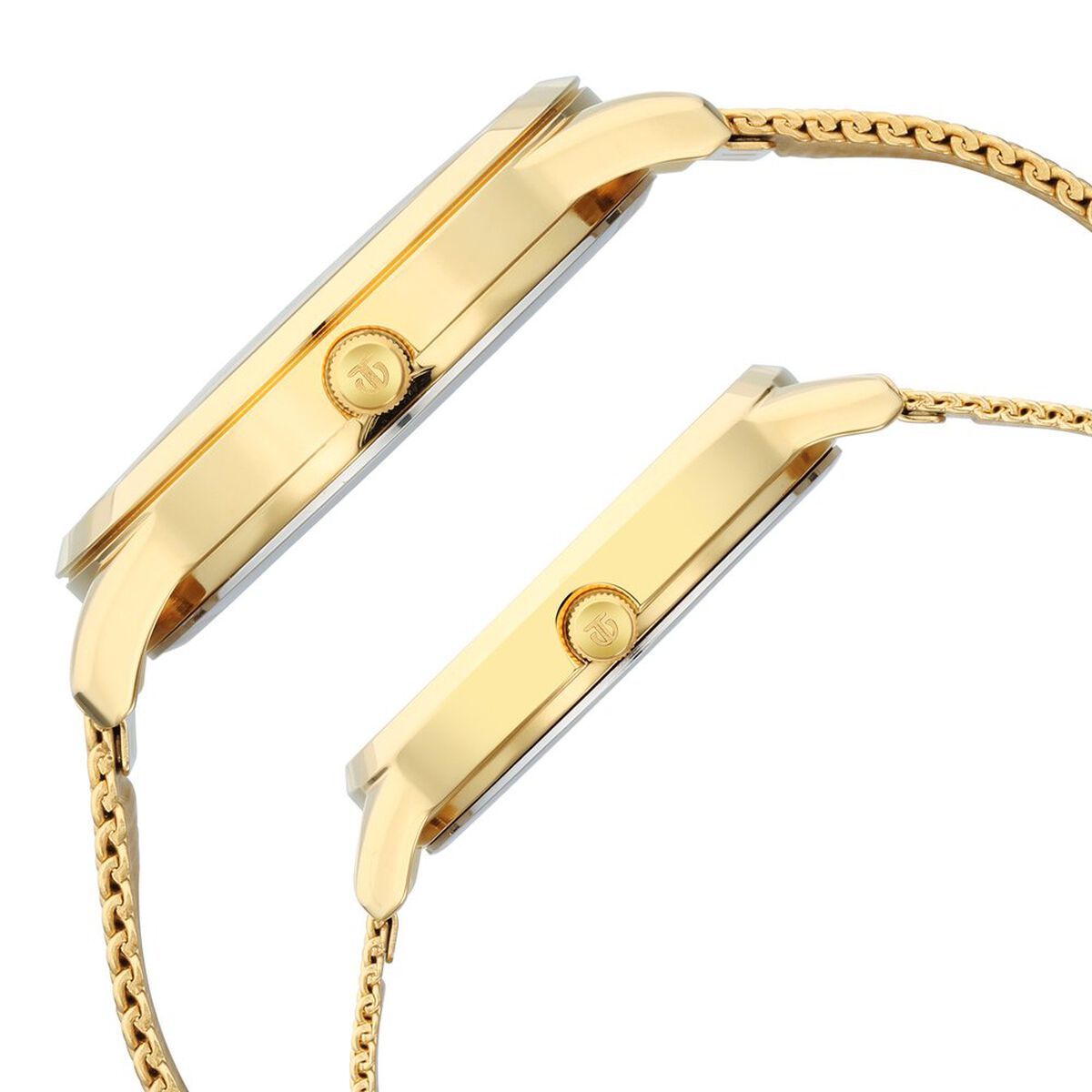 Titan Bandhan Champagne Dial Analog Stainless Steel Strap watch for Couple 3
