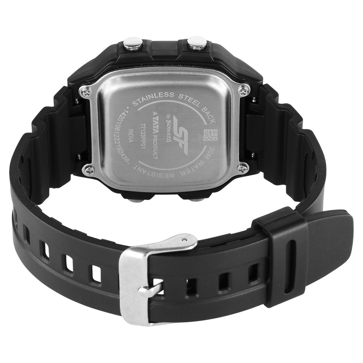 SF Hexa Digital Dial Unisex Watch With Polyurethane Strap 5