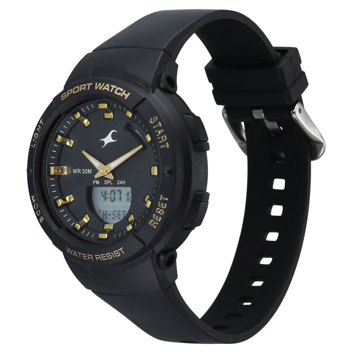Fastrack StreetStyle Quartz Analog Black Dial Black Plastic Strap Watch For Girls 3