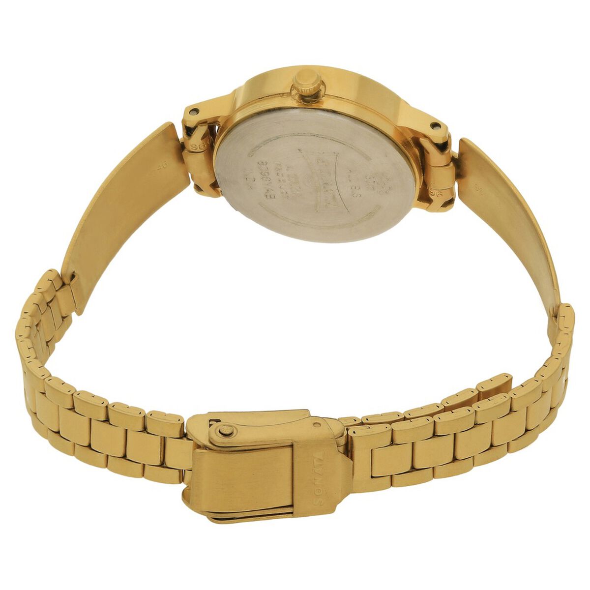 Sonata Quartz Analog White Dial Stainless Steel Strap Watch for Women 4