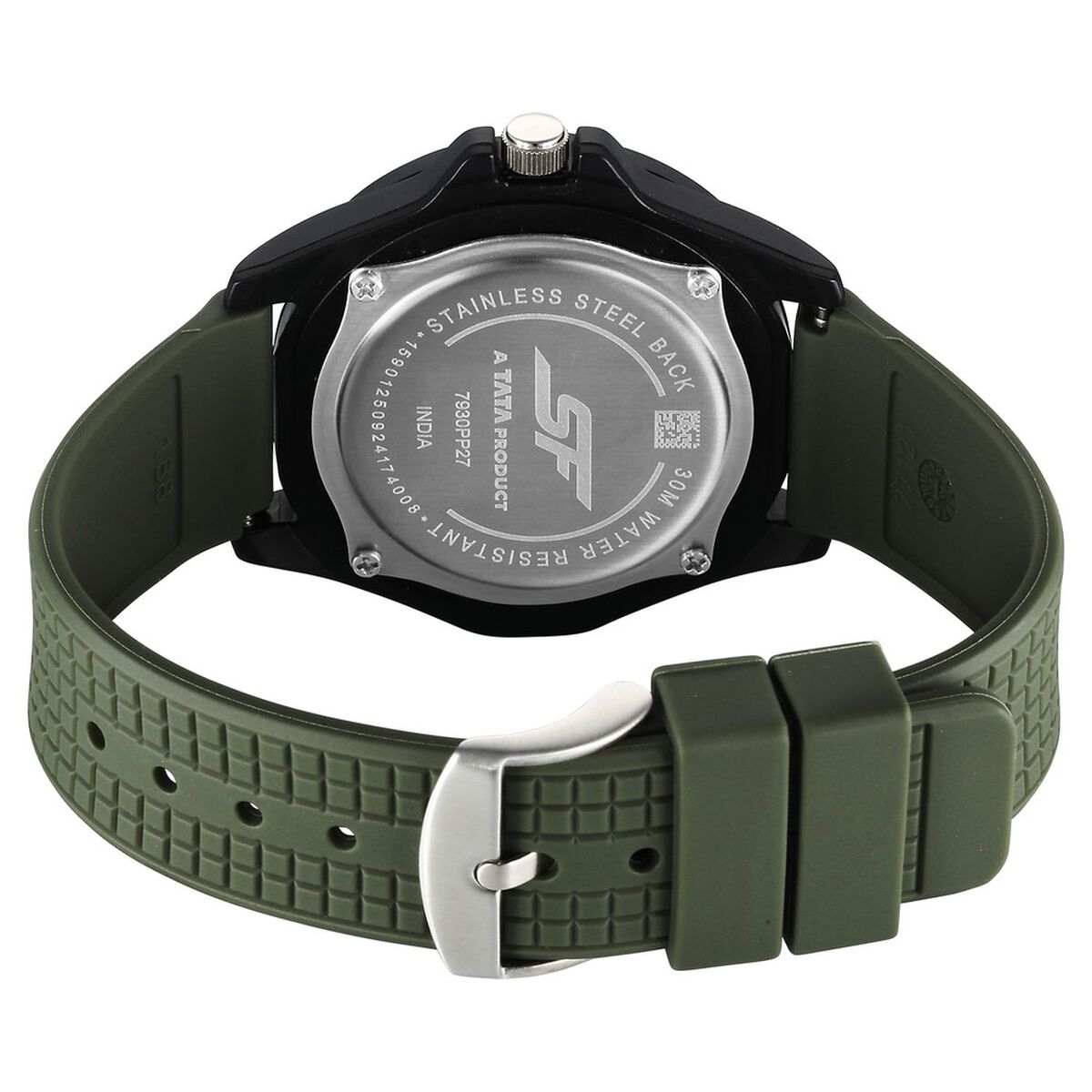 SF Sporty Analogs Quartz Analog Green Dial Green Plastic Strap Watch For Men 4