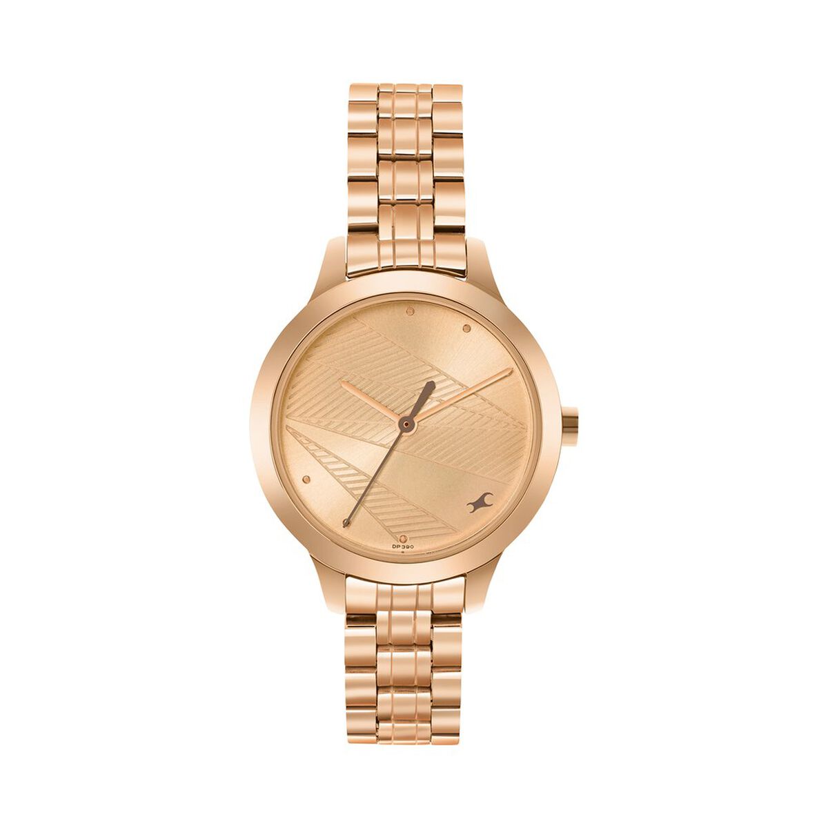 Fastrack Stunners Quartz Analog Rose Gold dial Stainless Steel Strap Watch for Girls 1