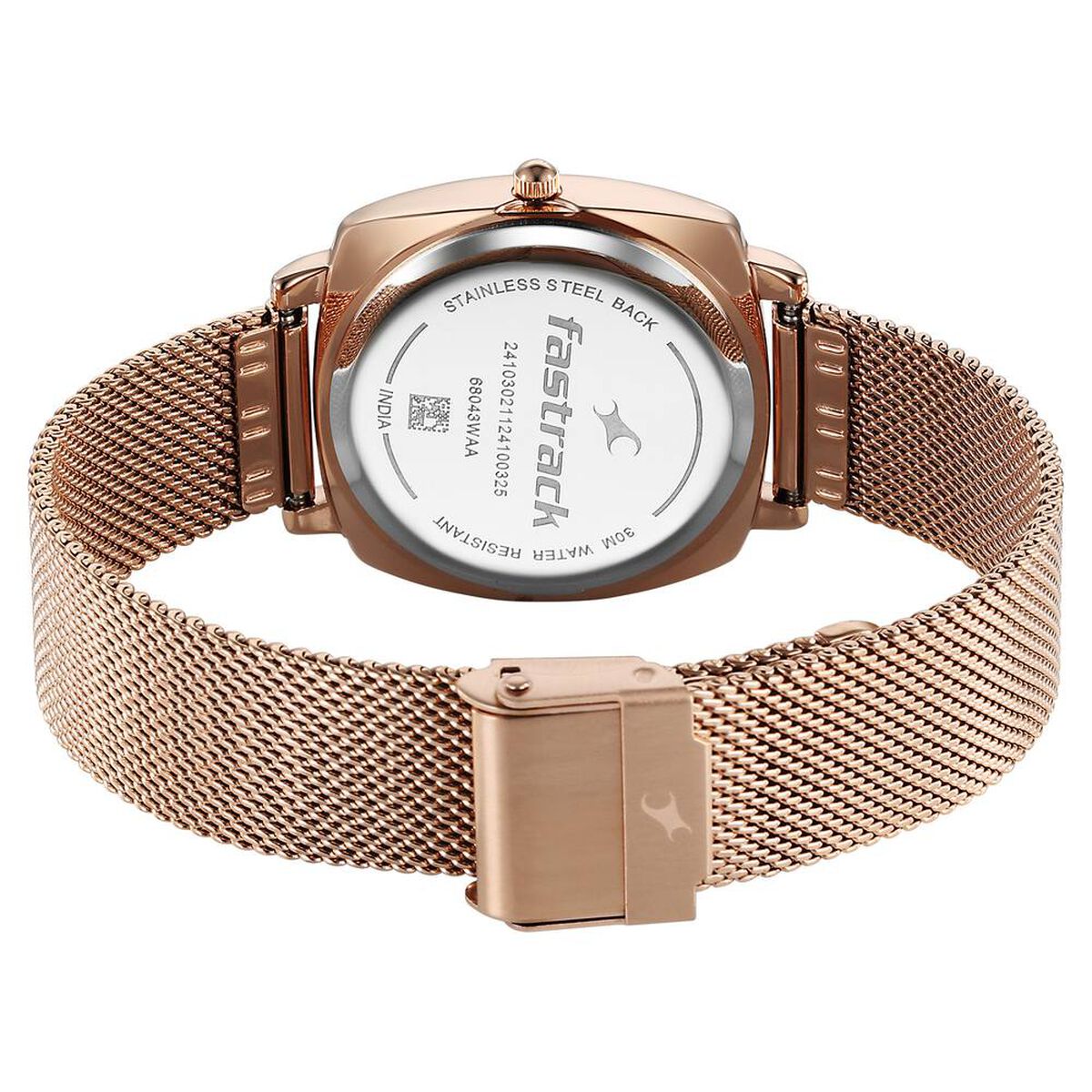 Fastrack Stunners X Quartz Analog Green Dial Stainless Steel Strap Watch For Girls 5