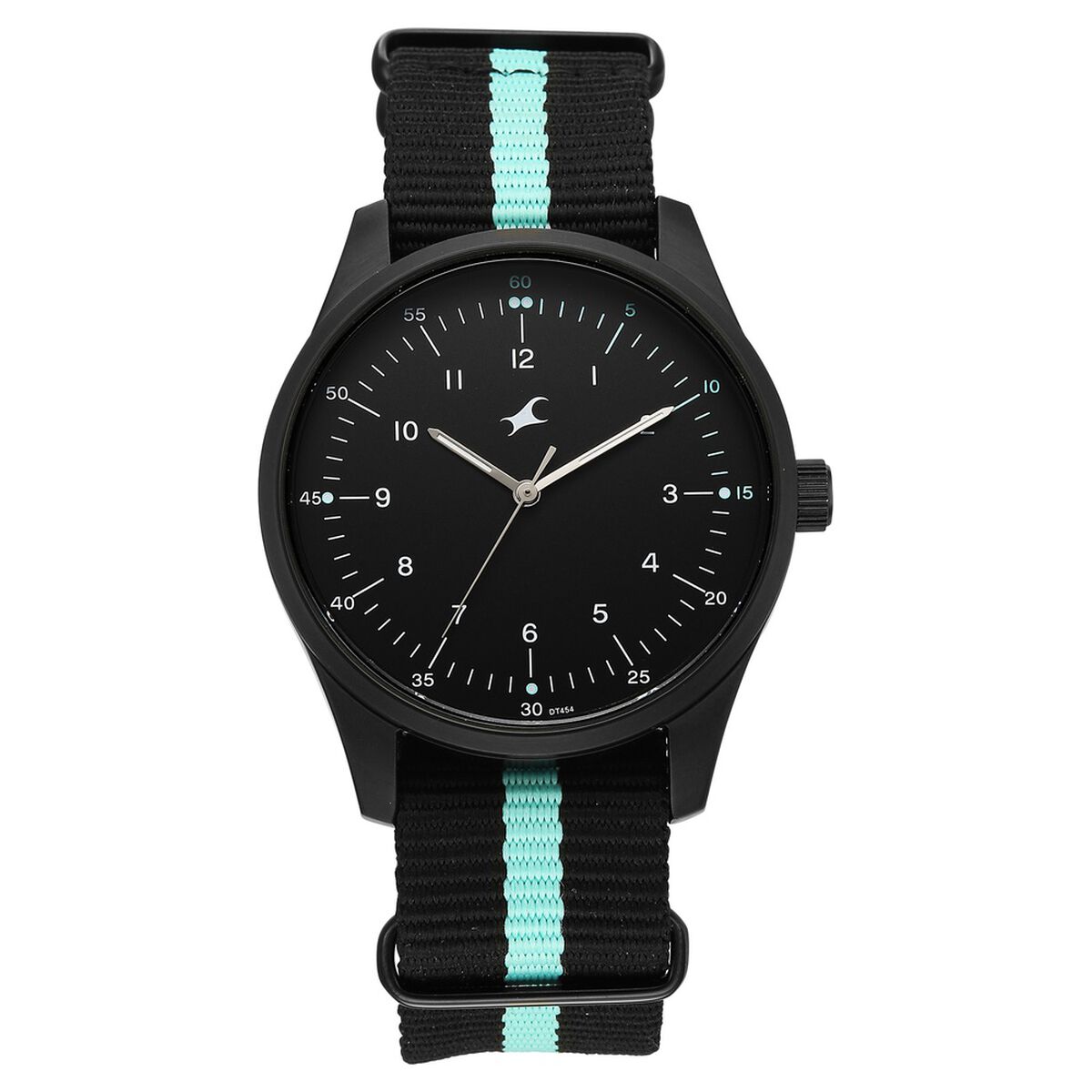 Fastrack Stunners Quartz Analog Black Dial Two Toned Nylon Strap Watch For Guys 1