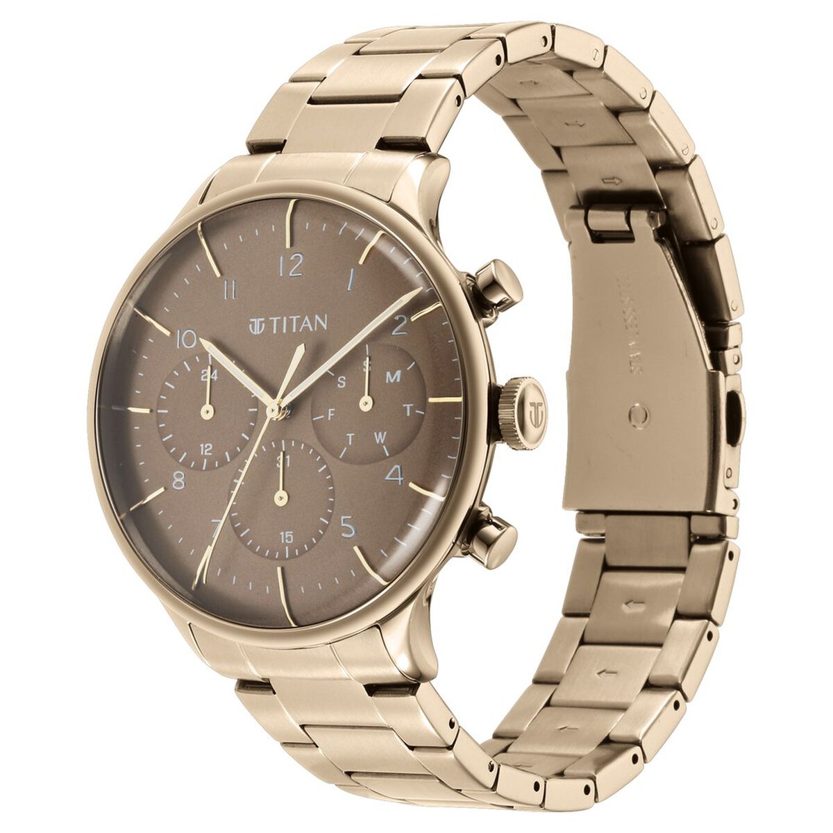 Titan Urban Magic Brown Dial Multial Stainless Steel Strap watch for Men 3