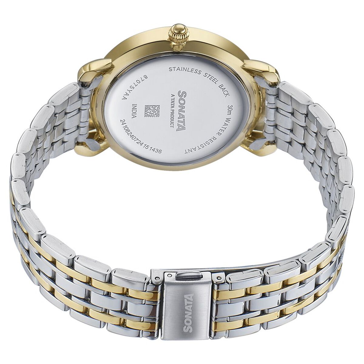 Sonata Wedding Quartz Analog Off White Dial Stainless Steel Strap Watch For Women 5
