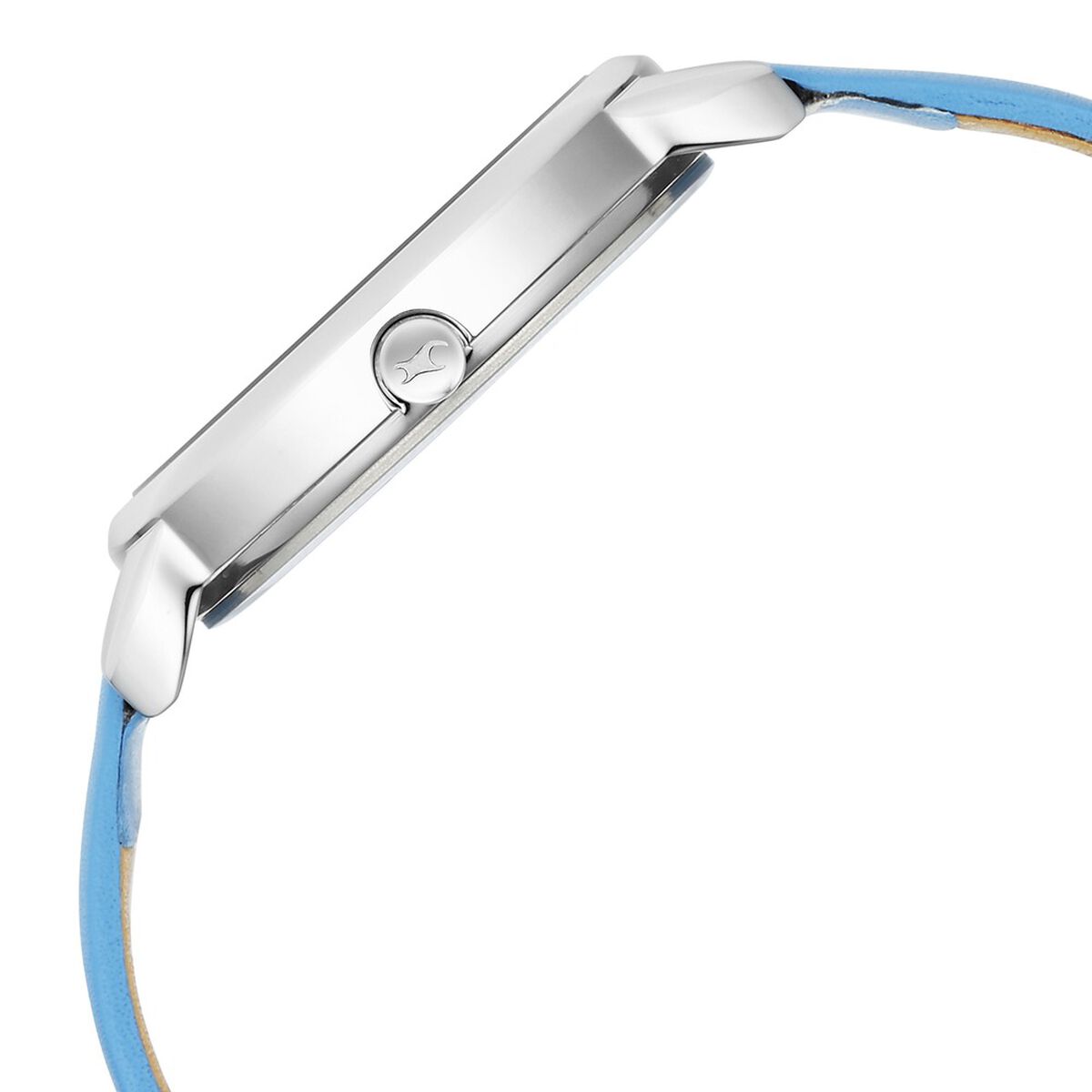 Fastrack Stunners Quartz Analog Blue Dial Leather Strap Watch for Girls 4