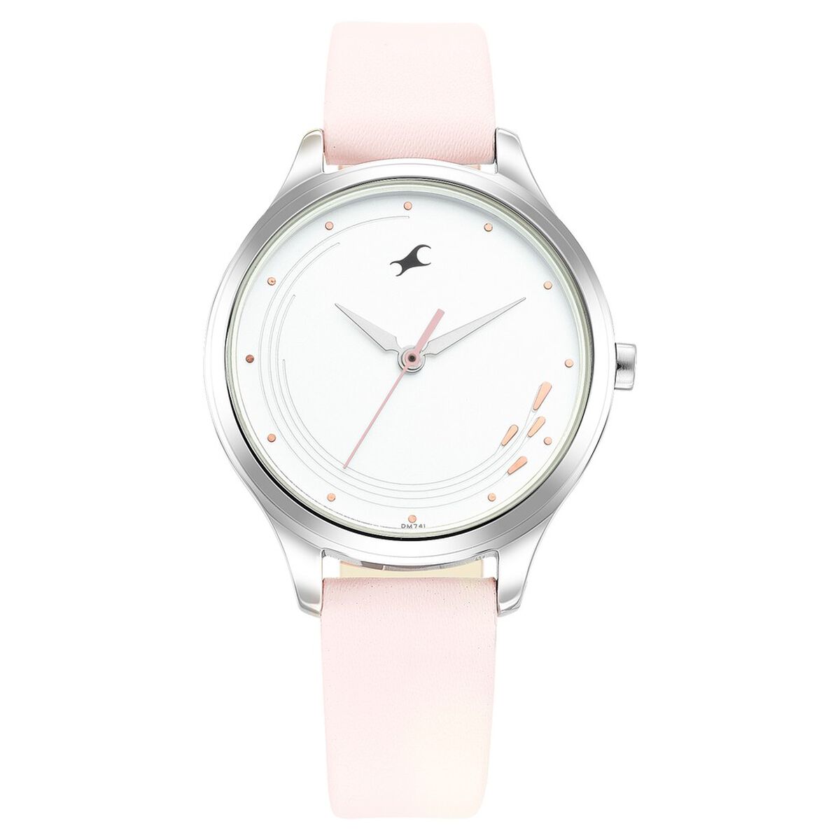 Fastrack Stunners Quartz Analog White Dial Leather Strap Watch for Girls 3