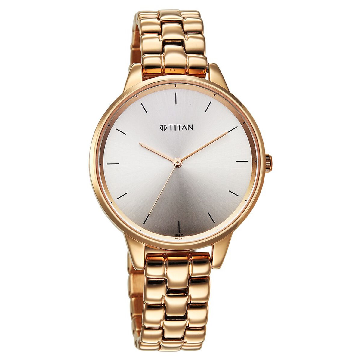 Titan Neo Quartz Analog Grey Dial Rose Gold Metal Strap Watch For Women 2