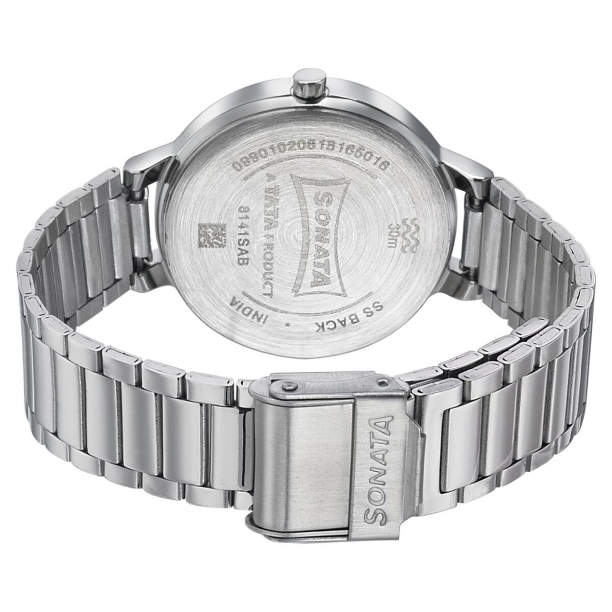 Sonata Quartz Analog Silver Dial Stainless Steel Strap Watch for Women 4