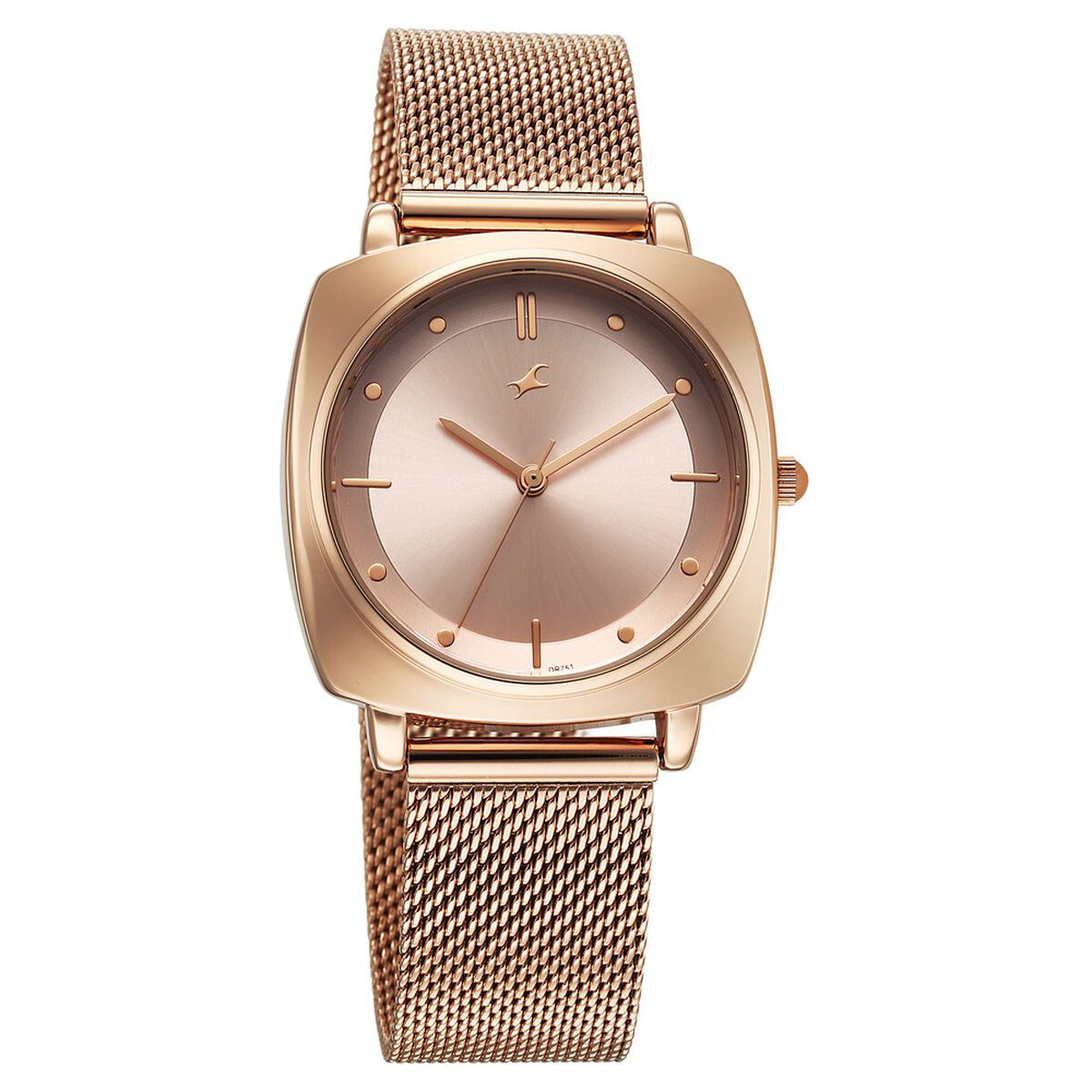 Fastrack Stunners X Quartz Analog Rose Gold Dial Stainless Steel Strap Watch For Girls 2