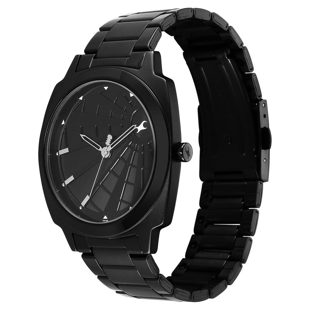 Fastrack Groove Quartz Analog Black Dial Guys Stainless Steel Watch 5