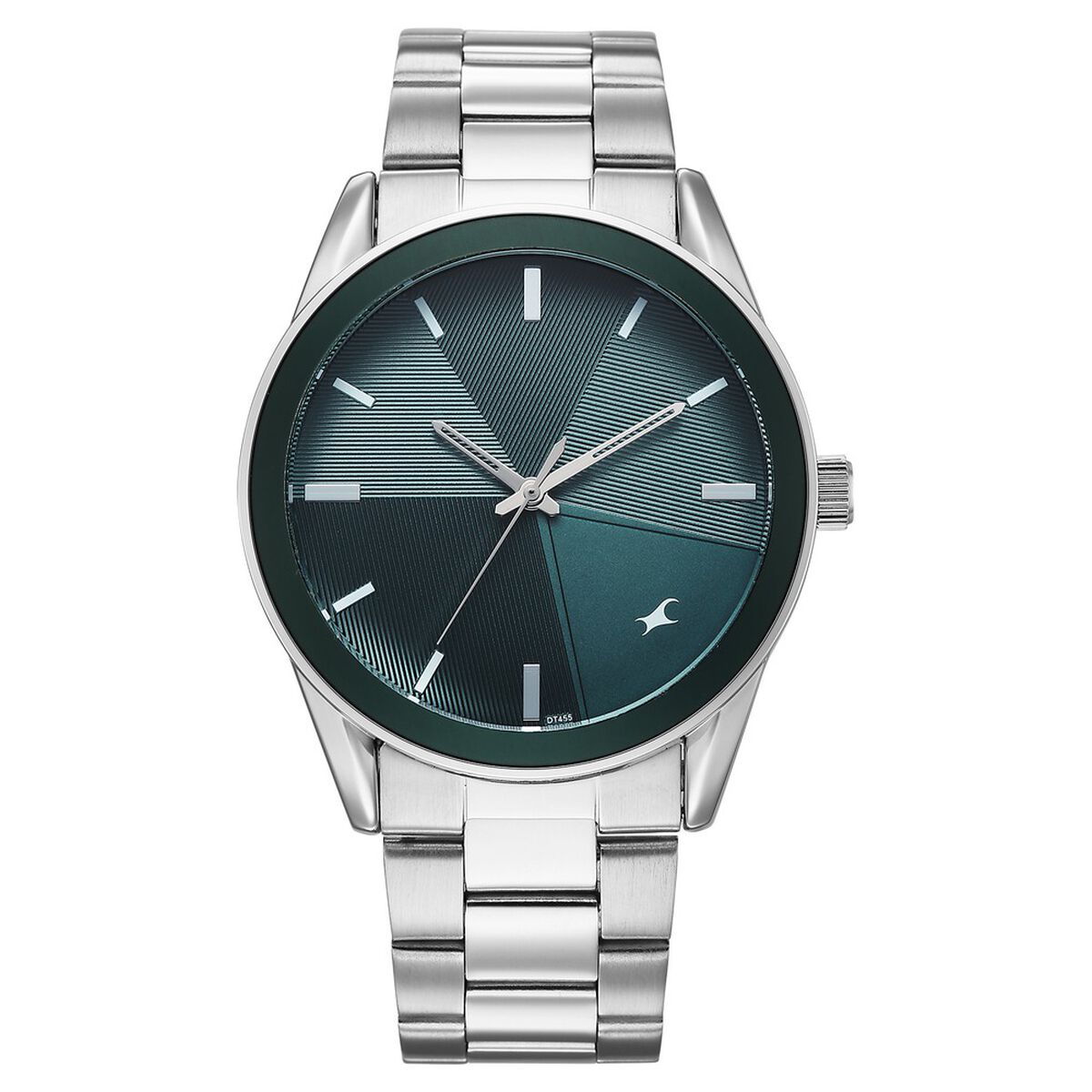 Fastrack Stunners Quartz Analog Teal Dial Silver Stainless Steel Strap Watch For Guys 1
