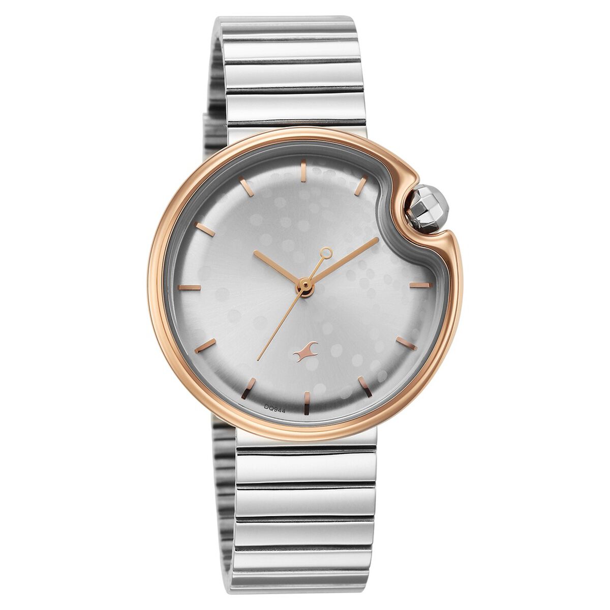 Fastrack Groove Analog with Silver Dial Silver Metal Strap Watch for Girls 3