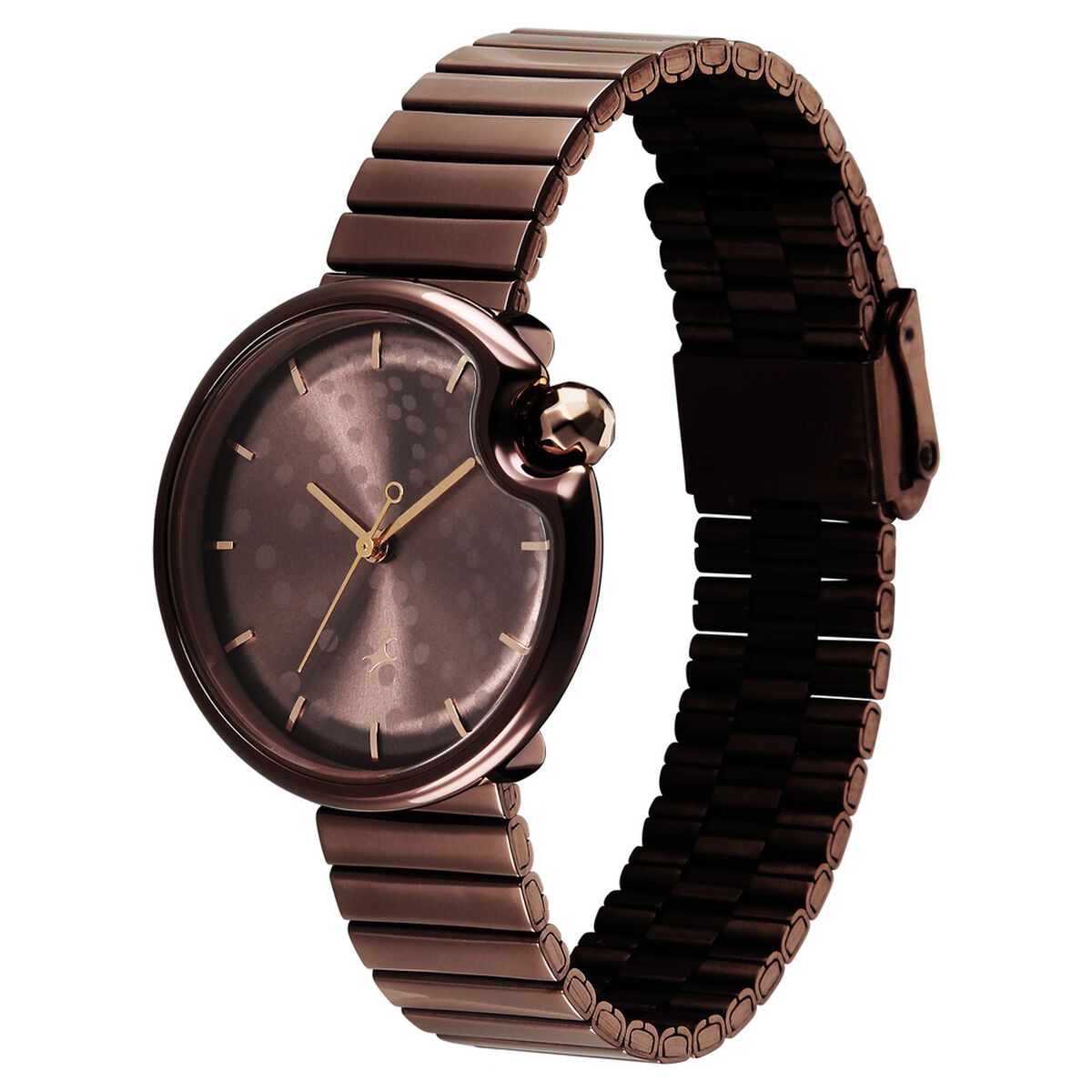 Fastrack Groove Analog with Brown Dial Brown Metal Strap Watch for Girls 5