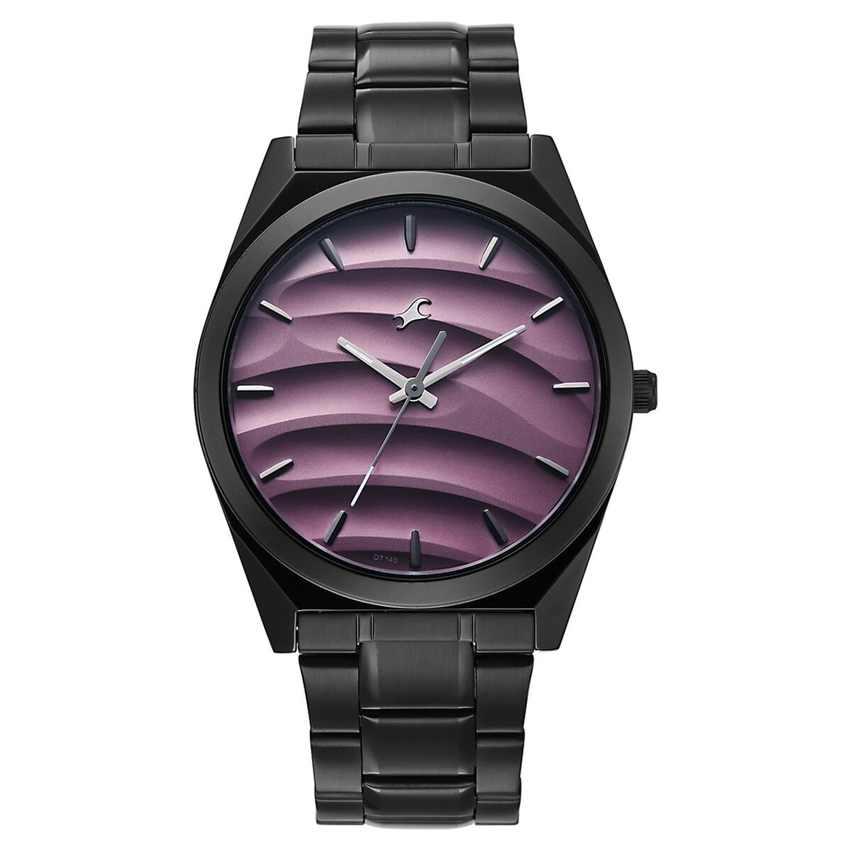Fastrack Gelato Black metal strap watch with Ice Cola dial for Guys 2