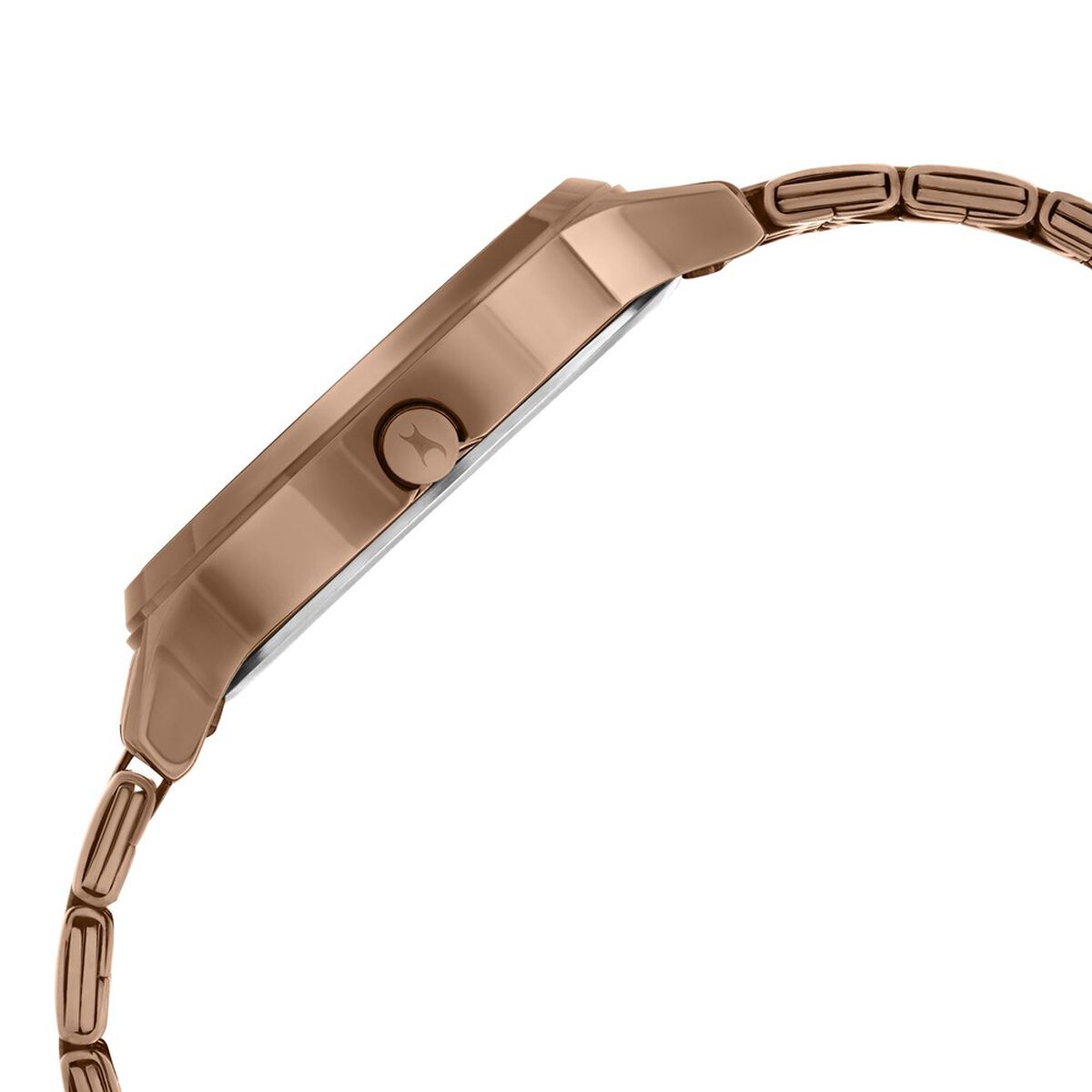 Fastrack Crush Quartz Analog Brown Dial Stainless Steel Strap Watch for Girls 4