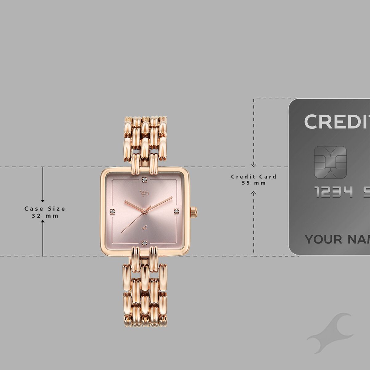 Vyb Minimalist By Fastrack Quartz Analog Pink Dial Rose Gold Metal Strap Watch For Girls 4