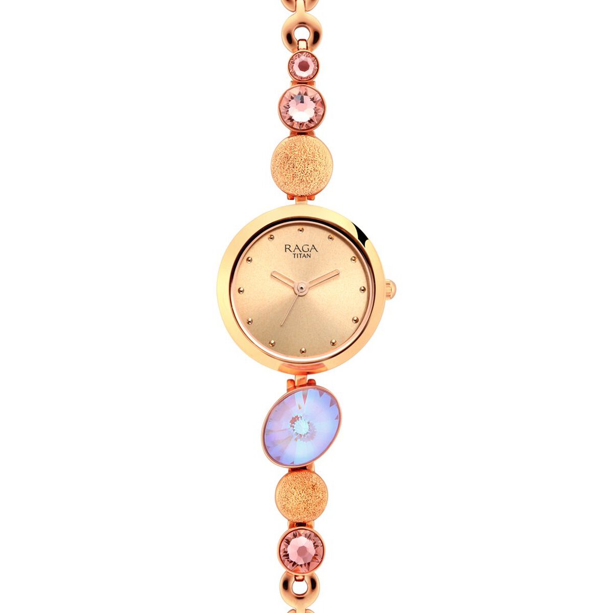 Raga Women's Charm: Elegant Mother of Pearl Dial with Ornate Strap Watch 3