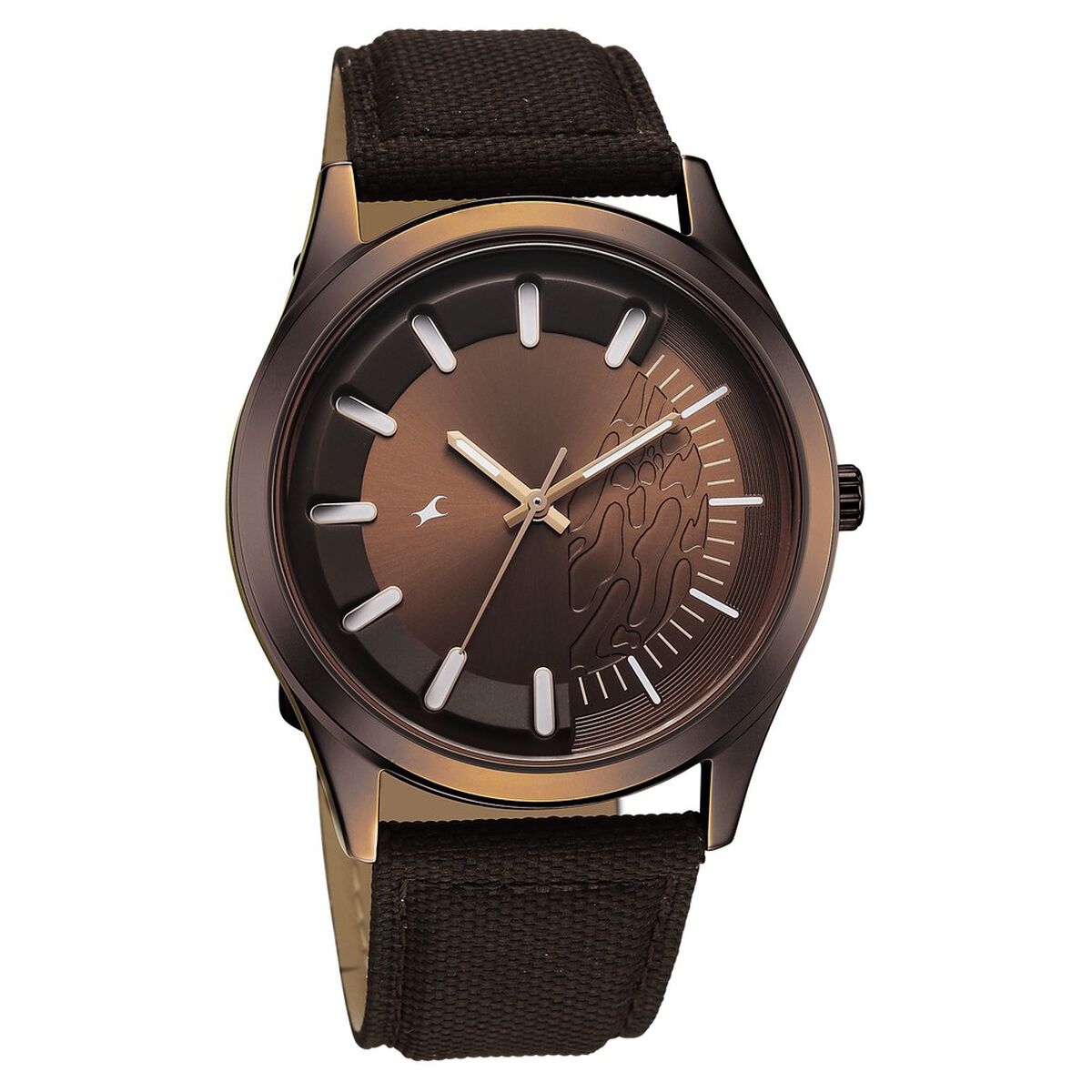 Fastrack Wild Quartz Analog Brown Dial Brown Leather Strap Watch For Guys 5