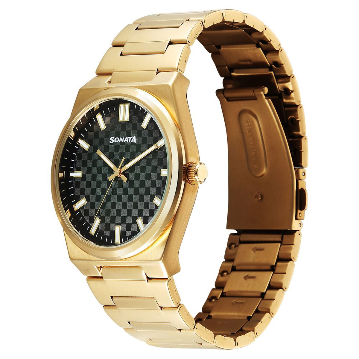 Sonata Festive Quartz Analog Multicoloured Dial Metal Strap Watch For Men 2