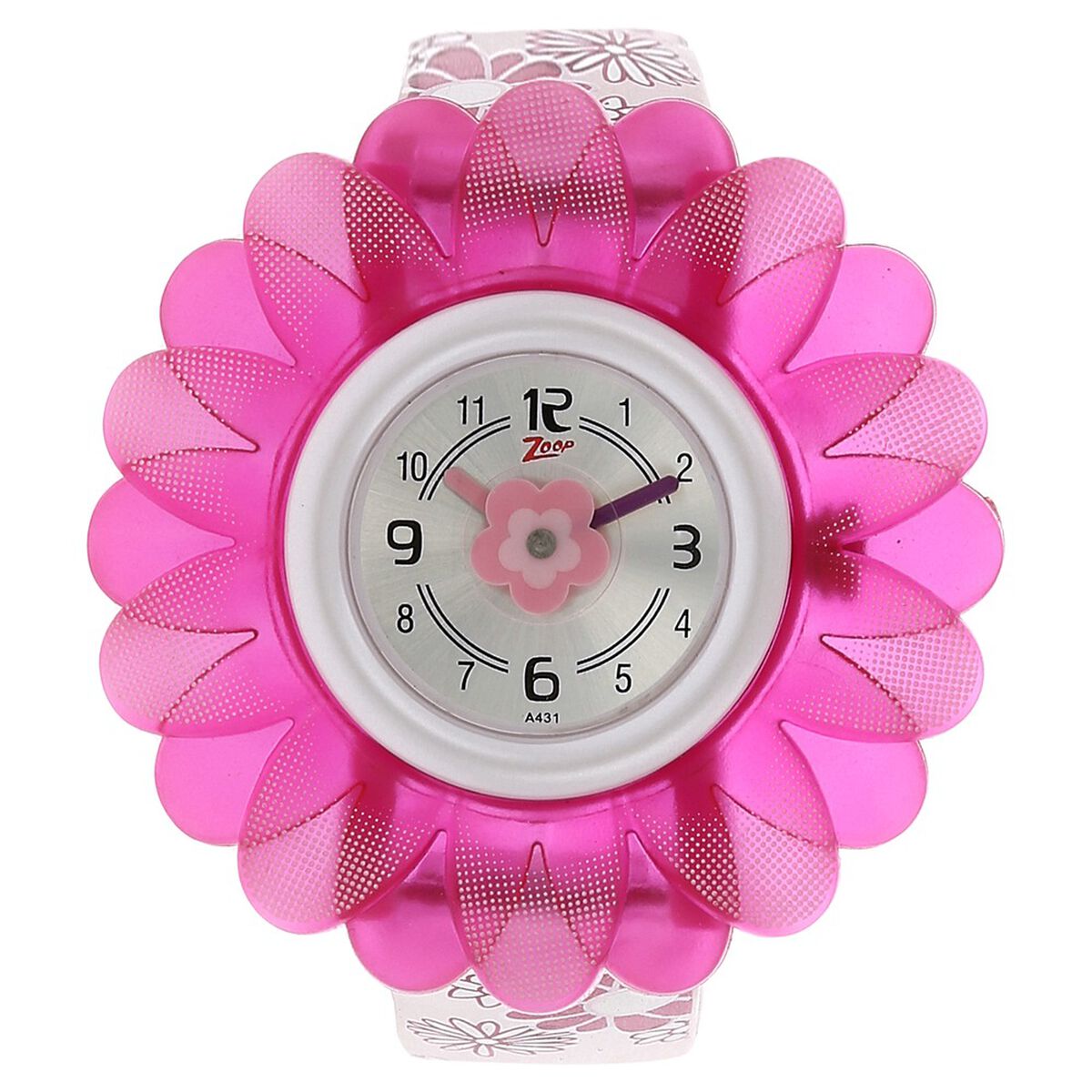 Zoop Analog Watch with Silver Dial & Multicoloured Strap for Girls Kids, from House of Titan 1