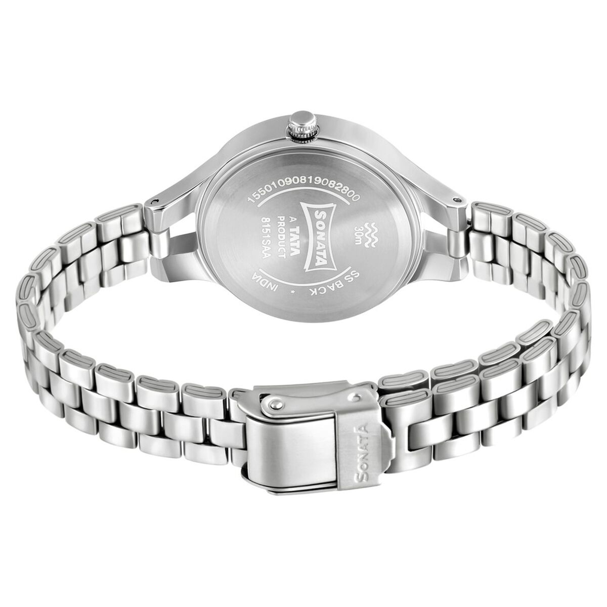 Sonata Workwear White Dial Women Watch With Stainless Steel Strap 4