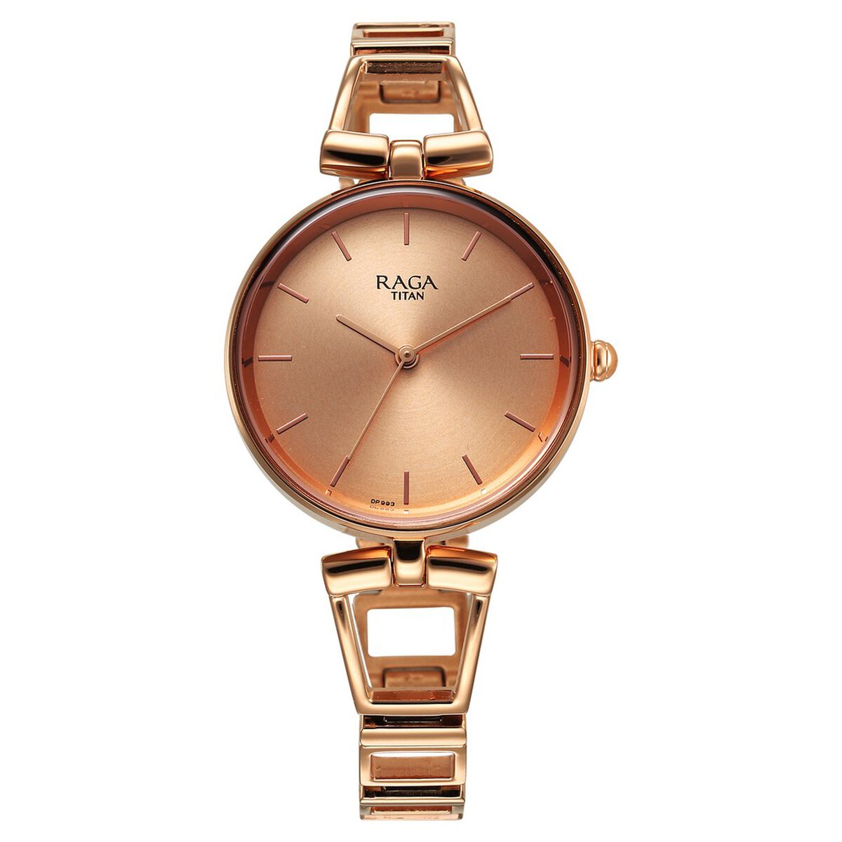 Titan Raga Ascend Quartz Analog Rose Gold Dial With Rose Gold Color Metal Strap Watch For Women 1