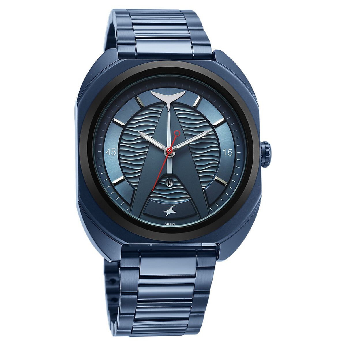 Fastrack Oceanyx Quartz Analog with Date Blue Dial Blue Strap Watch For Guys 2
