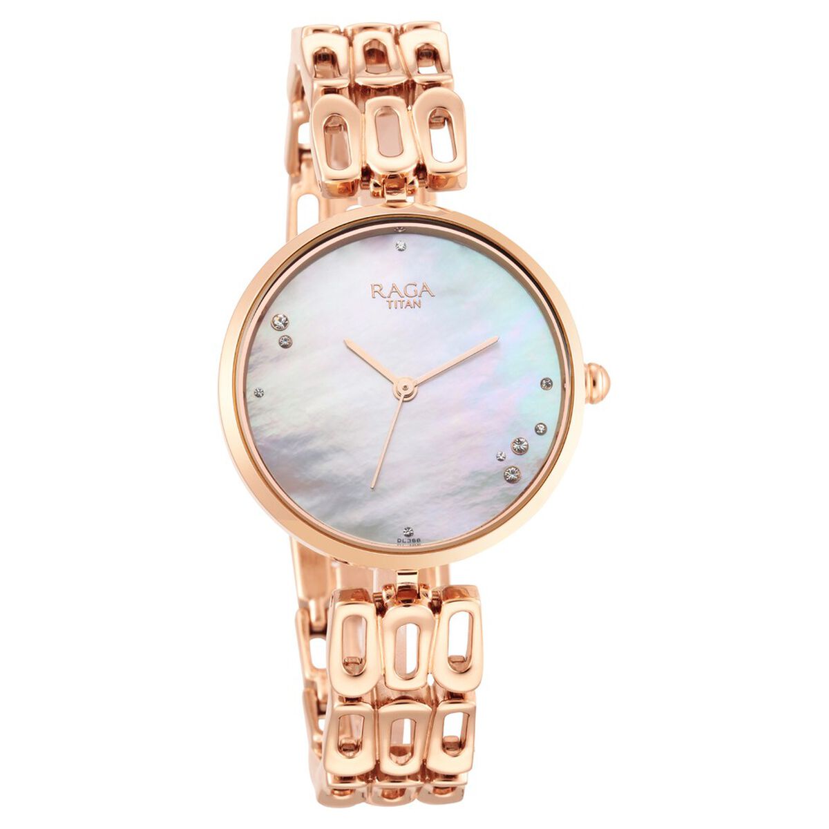 Titan Raga Chic Mother Of Pearl Dial Women Watch With Metal Strap 1