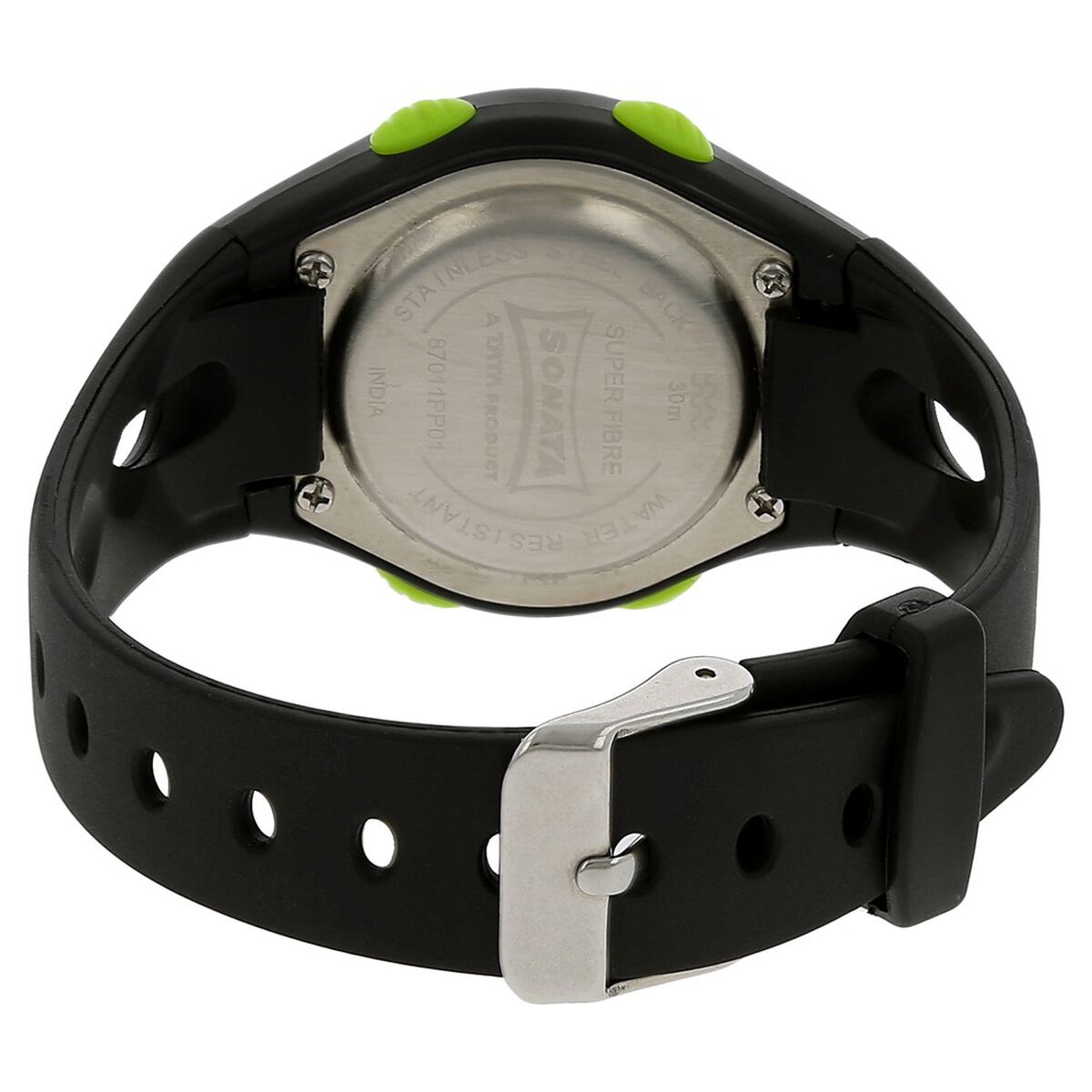 SF Digital Grey Dial Plastic Strap Unisex Watch 4