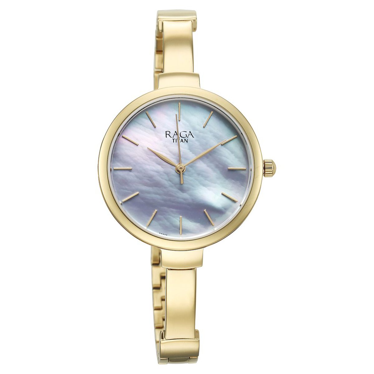 Titan Raga Showstopper Quartz Analog Mother Of Pearl Dial Metal Strap Watch for Women 2