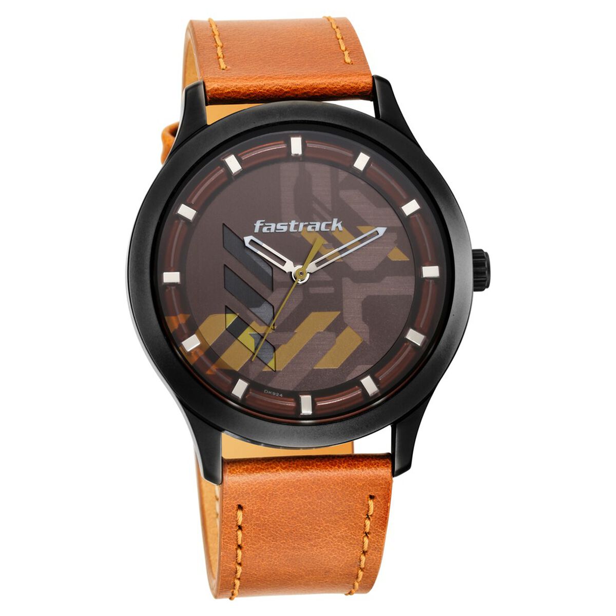 Fastrack Gamify Quartz Analog Brown Dial Leather Strap Watch for Guys 1