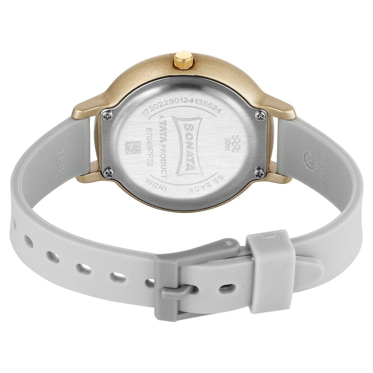 Sonata Splash Quartz Analog Silver Dial Plastic Strap Watch for Women 4