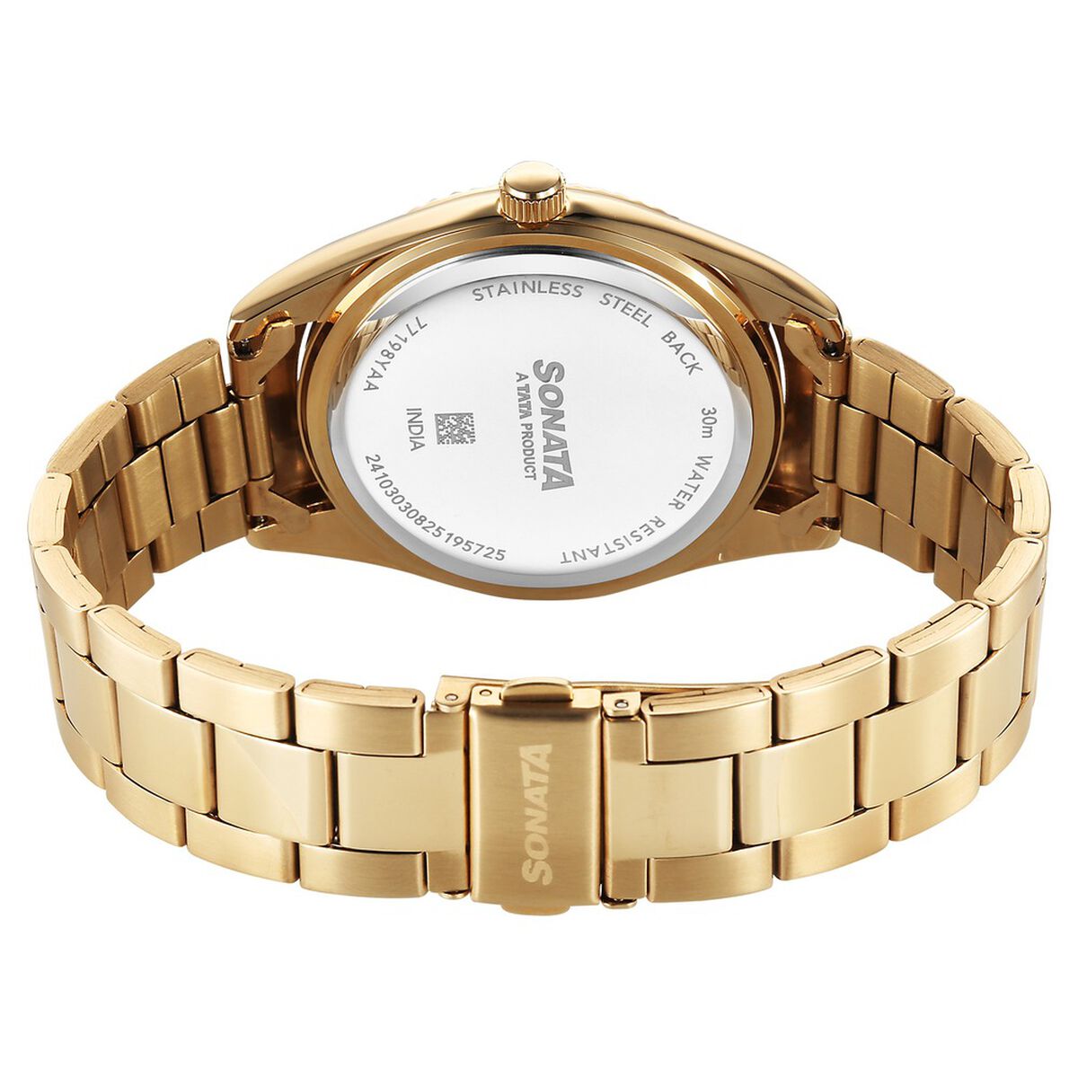 Sonata Festive Quartz Analog with Date Silver Dial Metal Strap Watch For Men 5