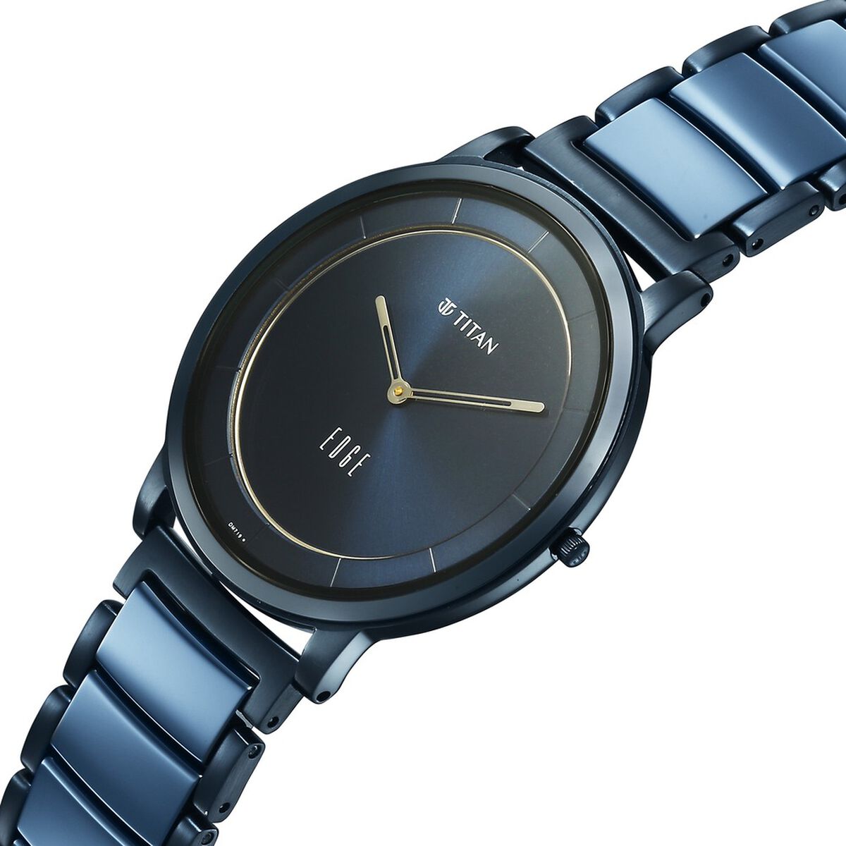 Titan Edge Melange Slim Steel & Ceramic StrapÂ Blue Dial Analog Watch For Men 4