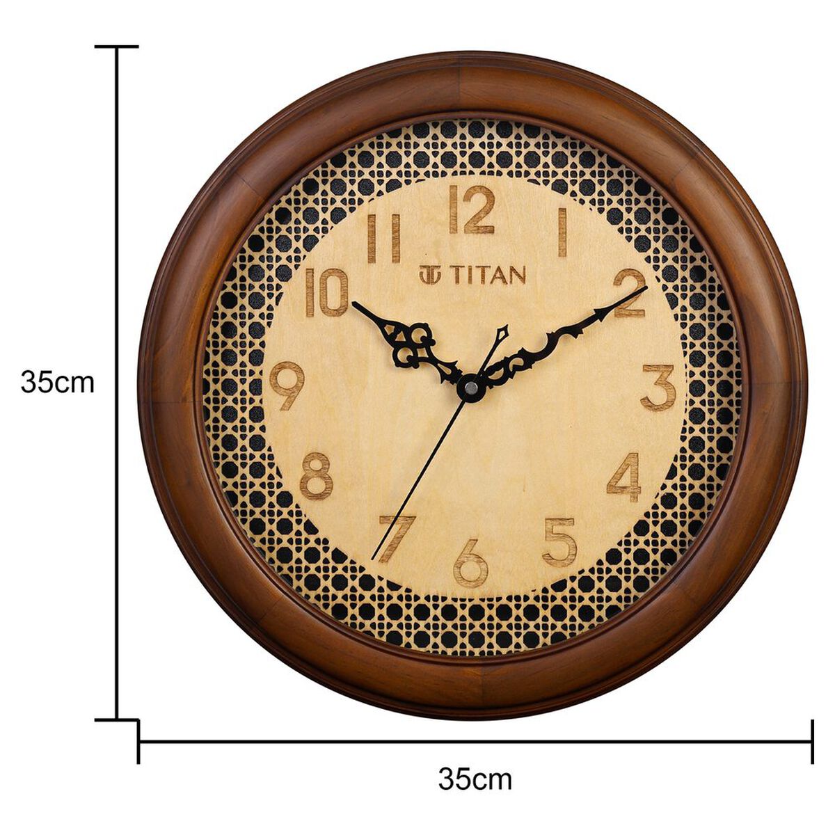 Titan Classic Wooden Wall Clock (35cm x 35cm) 5
