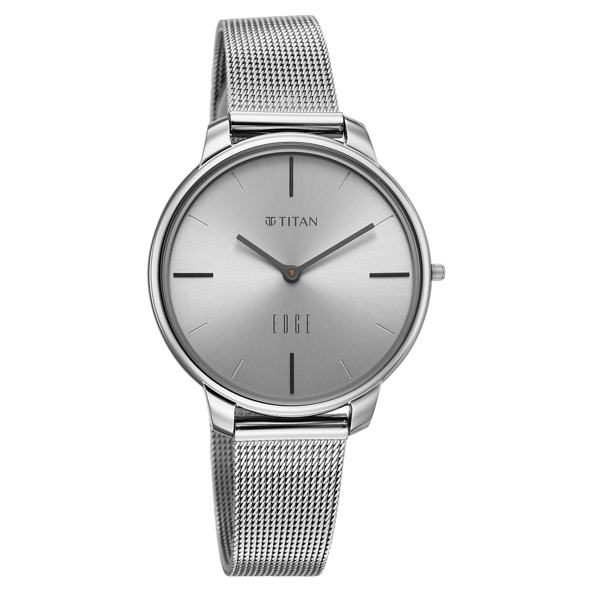 Edge Velora Quartz Analog Grey Dial Grey Metal Strap Watch For Women 2