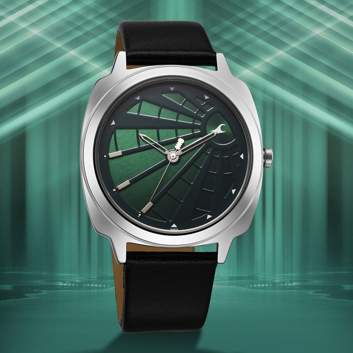 Fastrack Groove Quartz Analog Green Dial Guys Leather Watch 1