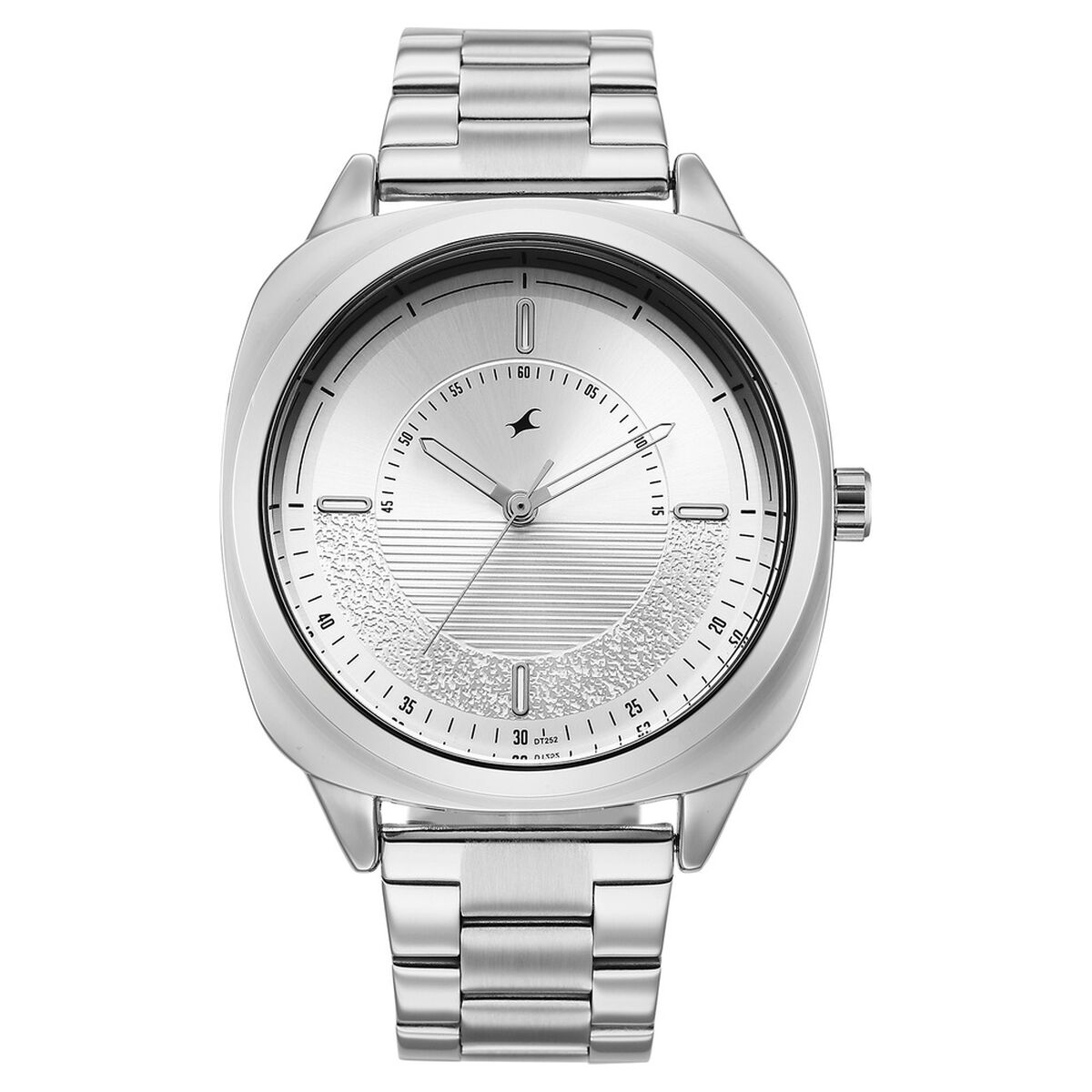 Fastrack Stunners Quartz Analog Silver Dial Silver Stainless Steel Strap Watch For Guys 1