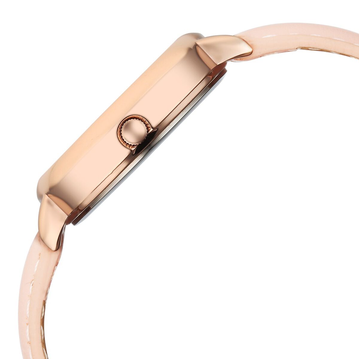 Fastrack Stunners Quartz Analog Rose Gold Dial Rose Gold Leather Strap Watch For Girls 5