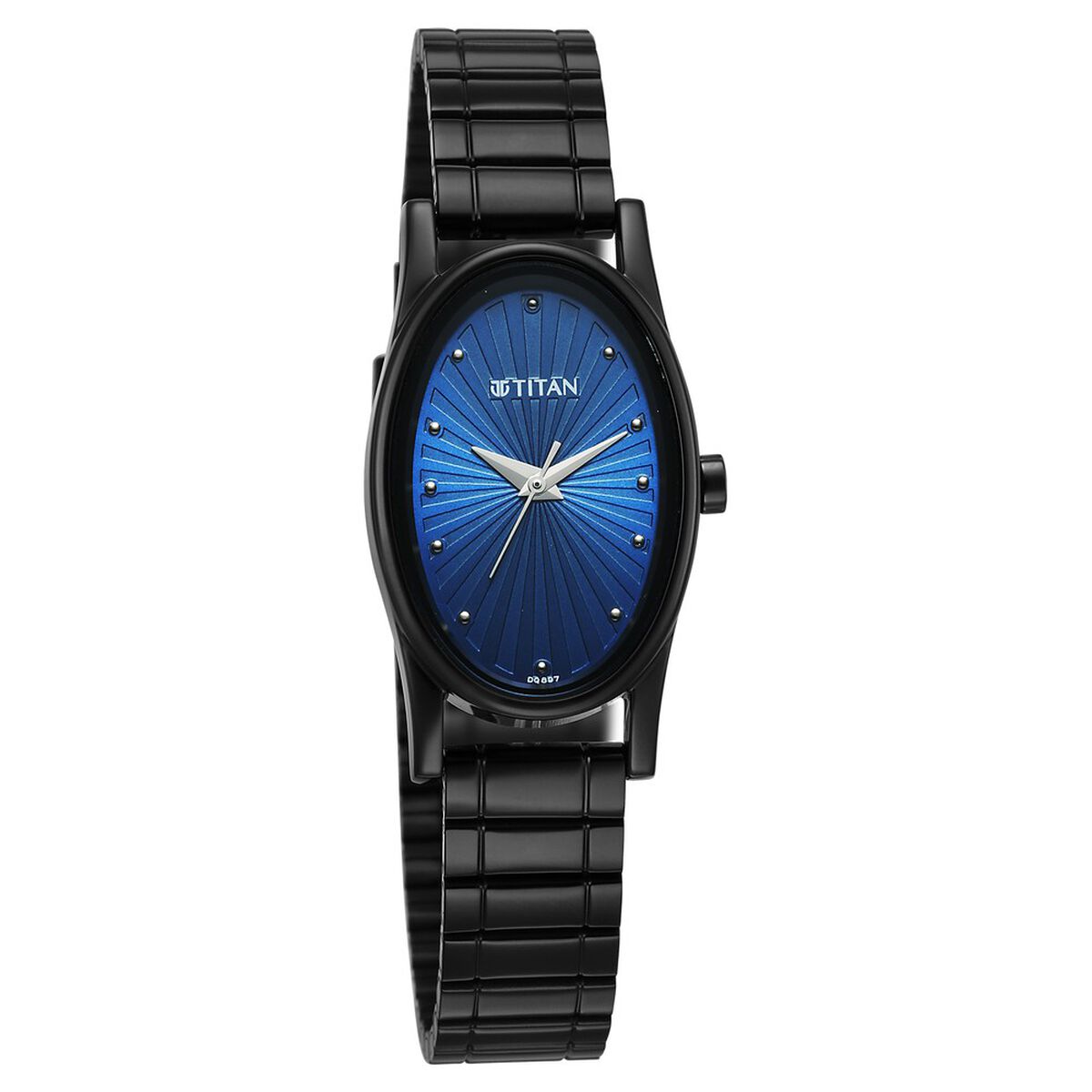 Titan Karishma Quartz Analog Blue Dial Black Stainless Steel Strap Watch For Women 2