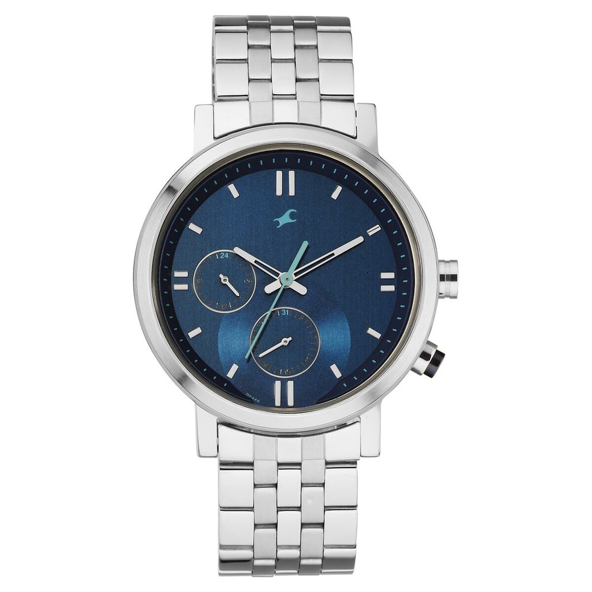 Fastrack Tick Tock Quartz Analog Blue dial Metal Strap Watch for Guys 1