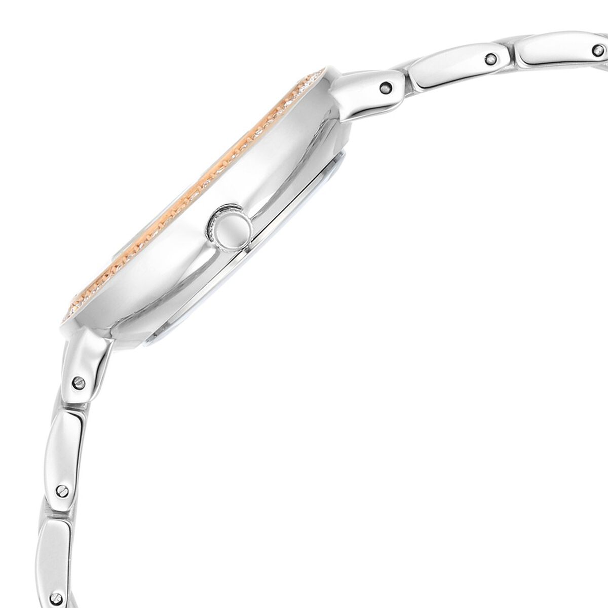 Titan Raga Showstopper Quartz Analog Silver Round Dial Two Toned Metal Strap Watch For Women 4