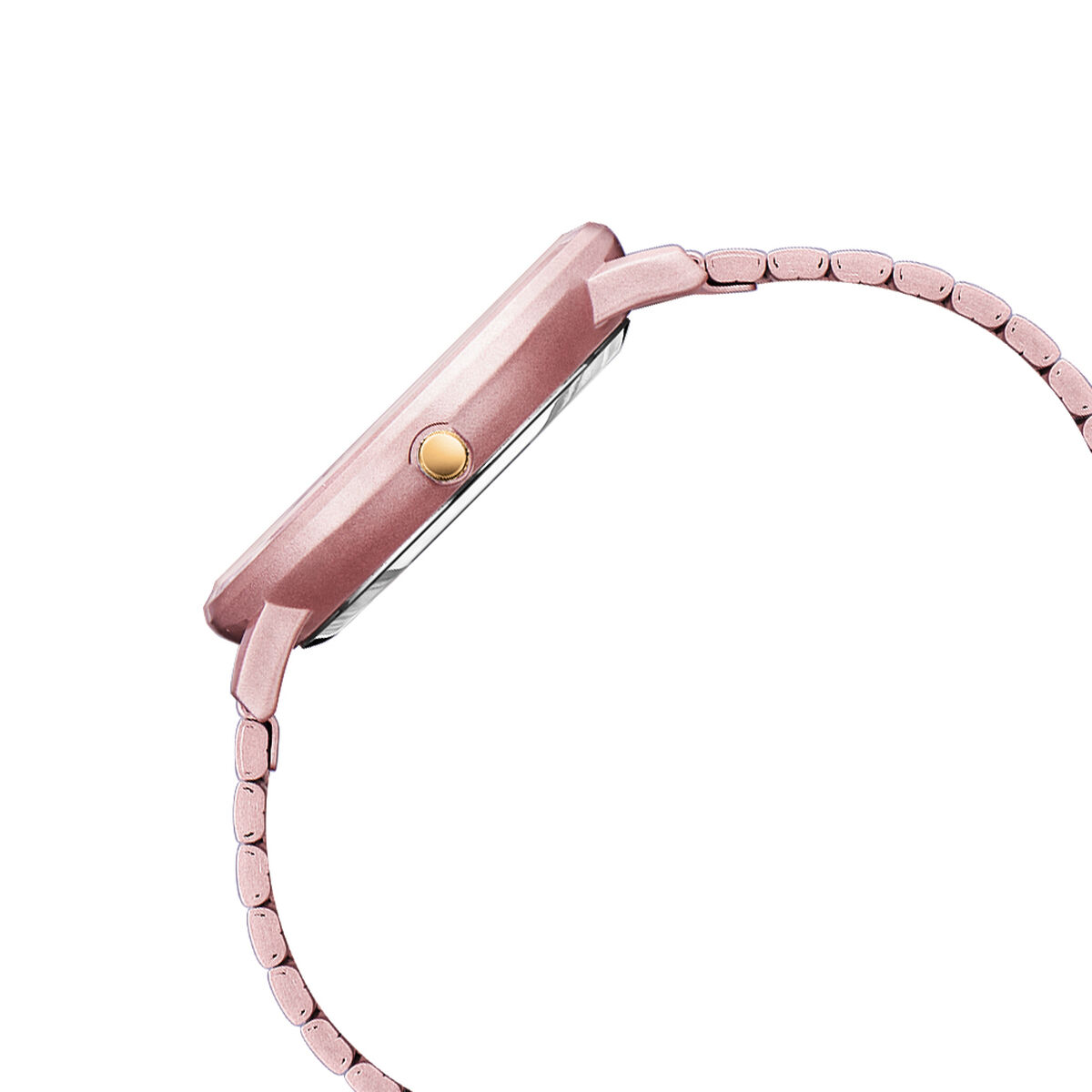 Fastrack Vyb Bliss Quartz Analog Pink Dial Stainless Steel Strap Watch for Girls 5
