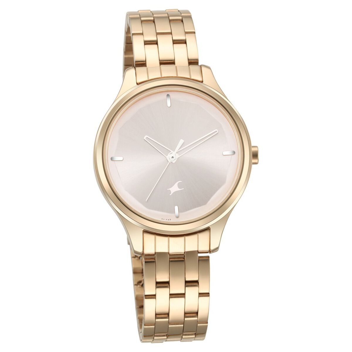 Fastrack Stunners Quartz Analog Rose gold Dial Metal Strap Watch for Girls 2