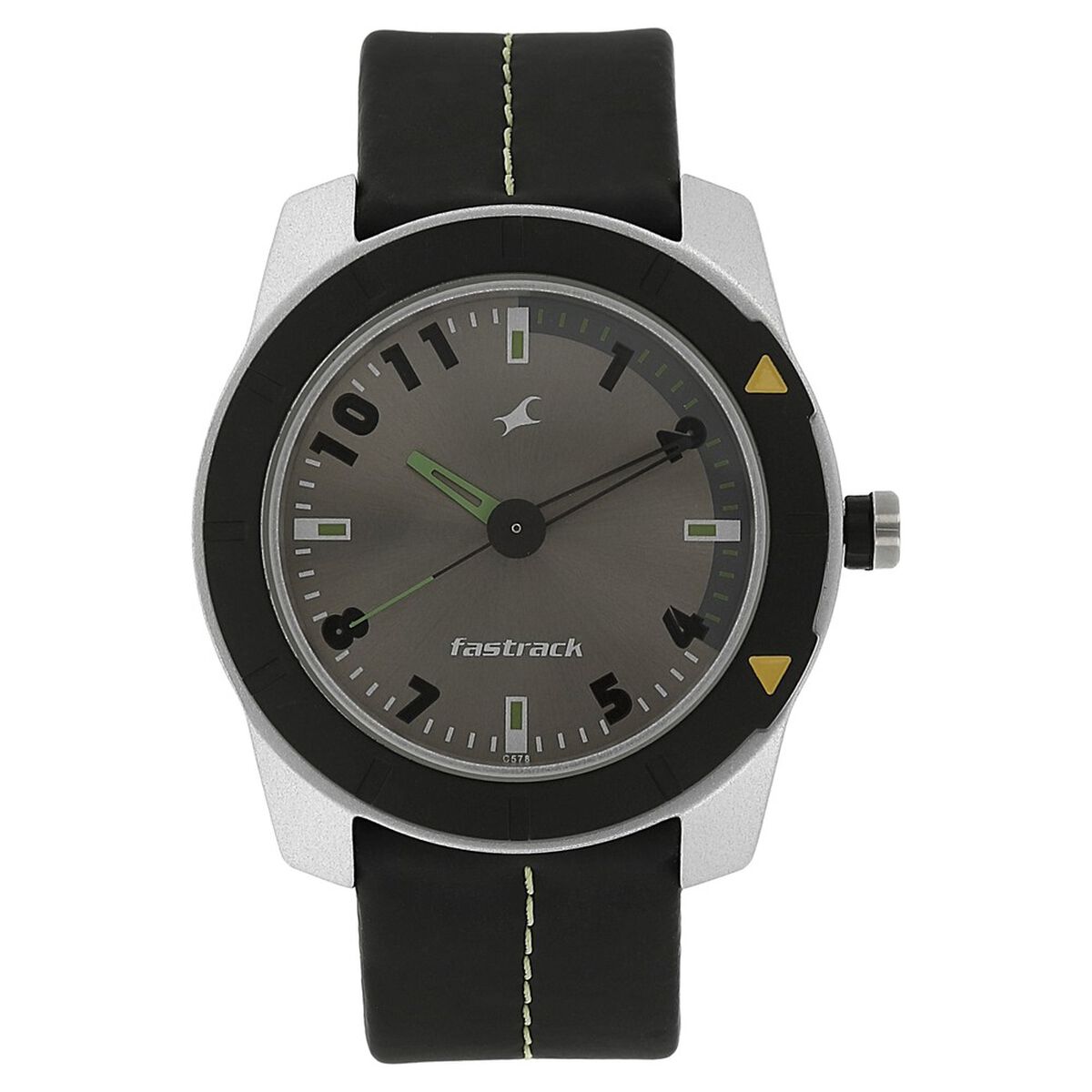 Fastrack Quartz Analog Grey Dial Plastic Strap Watch for Guys 1