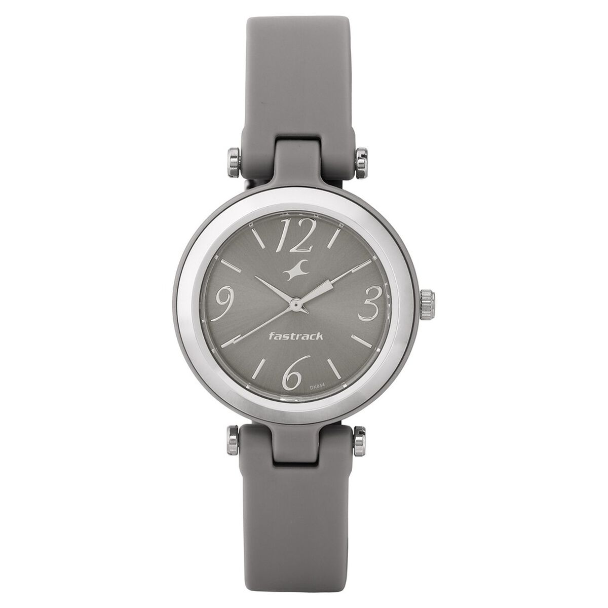 Fastrack Trendies Quartz Analog Grey Dial Silicone Strap Watch for Girls 2