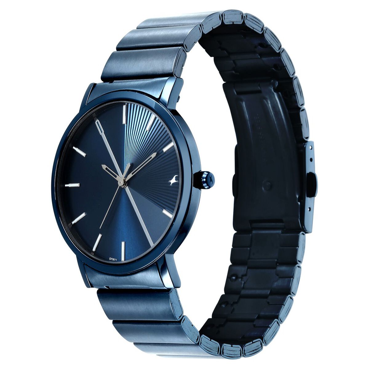 Fastrack 9 to Fine Analog with Blue Dial Metal Strap Watch for Guys 3