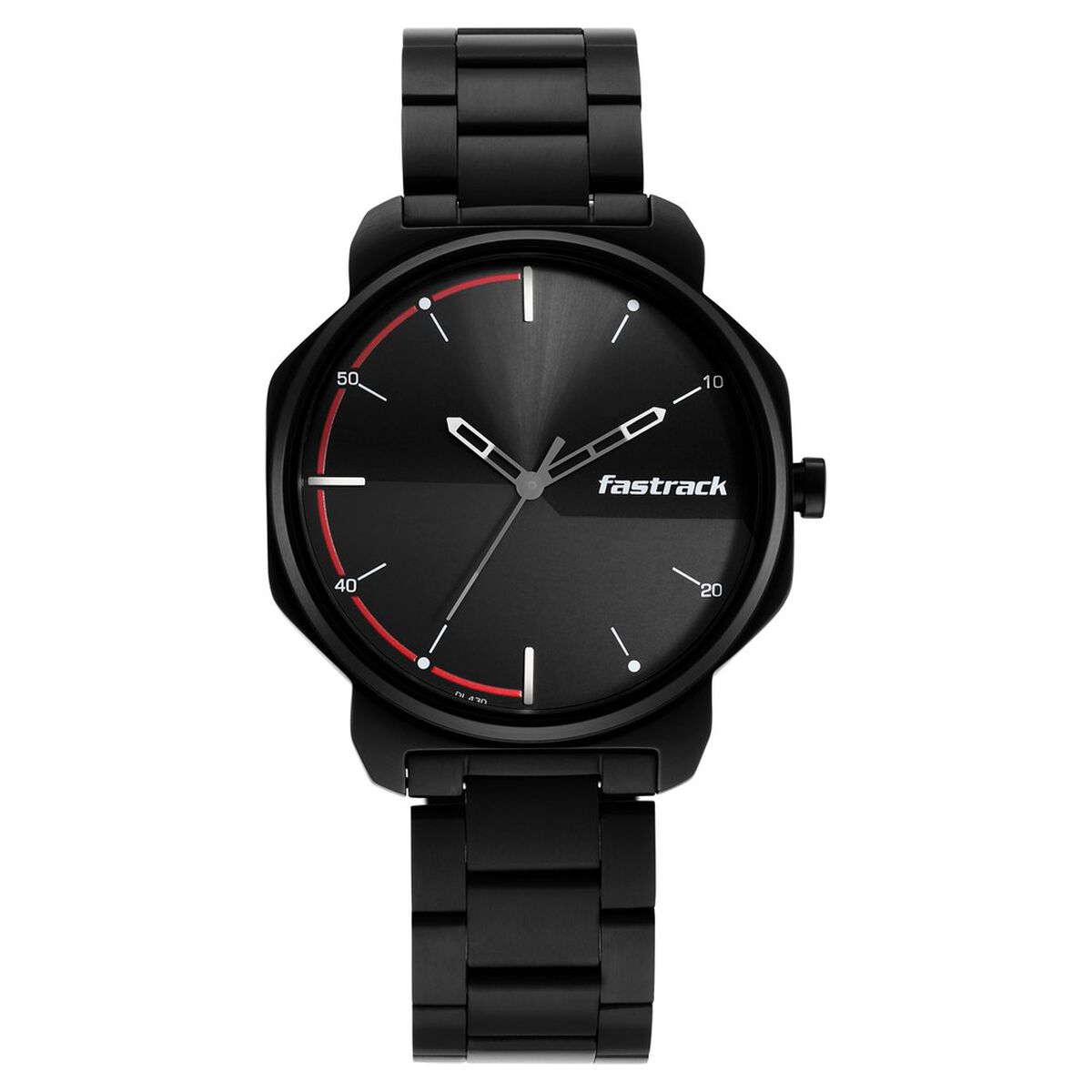Fastrack Stunners Quartz Analog Black Dial Metal Strap Watch for Guys 3